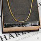 Pre-Owned 18ct Gold Square Foxtail Necklace 16 Inch