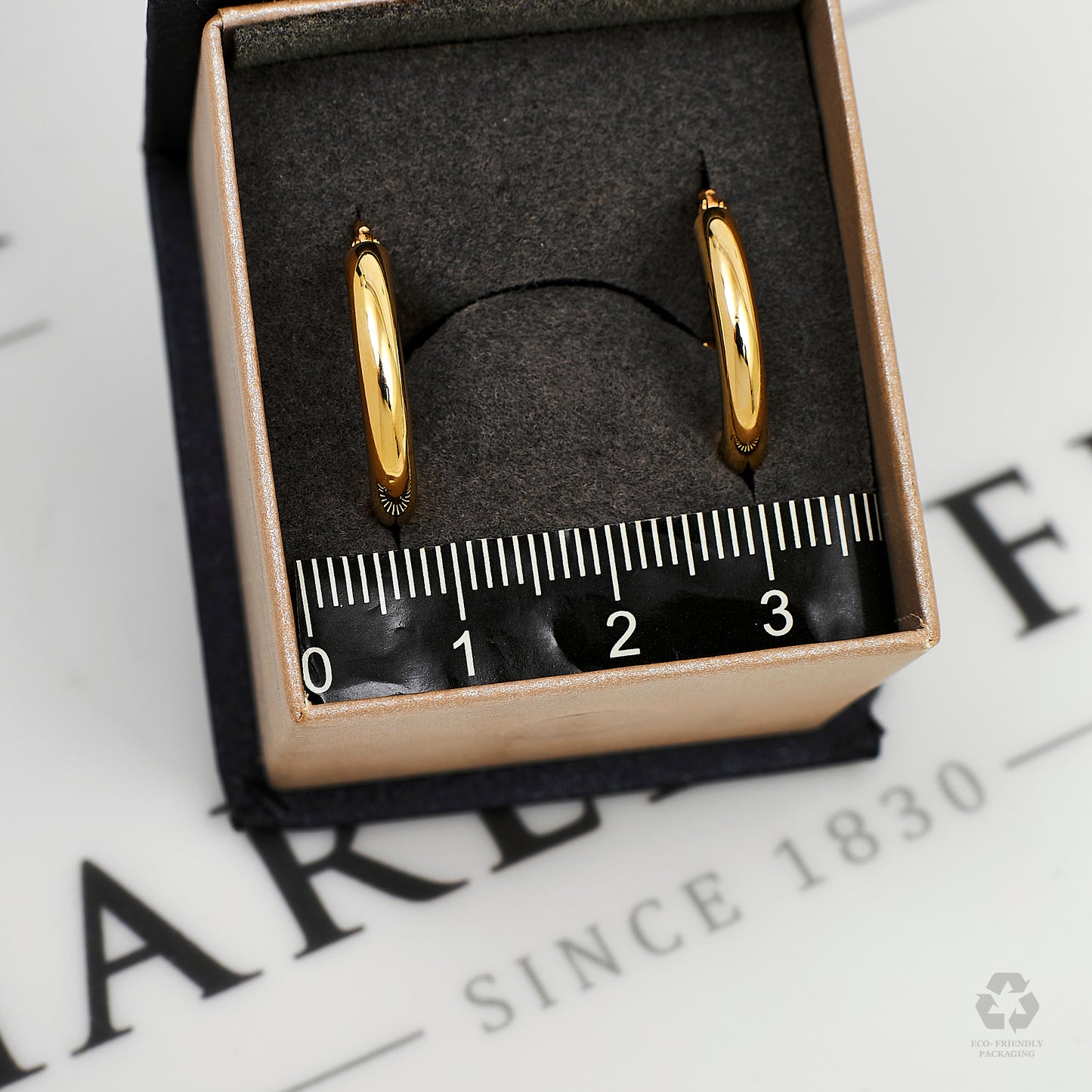 Pre-Owned 9ct Gold Creole Oval Hoop Earrings