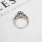 Pre-Owned 14ct White Gold Brown Diamond Cluster Ring Size K