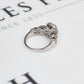 Pre-Owned 14ct White Gold Brown Diamond Cluster Ring Size K