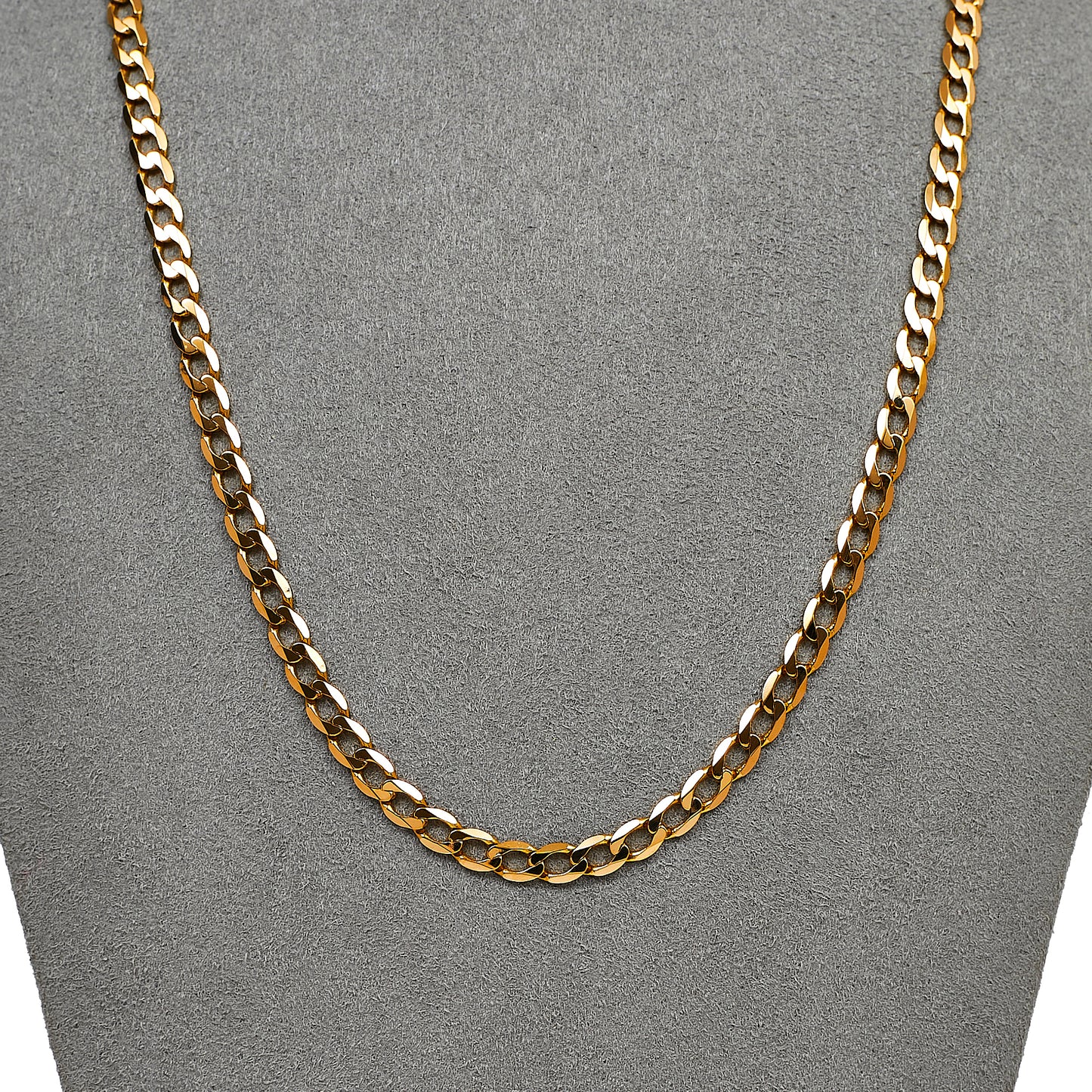 Pre-Owned 9ct Gold Curb Chain Necklace 18 Inch