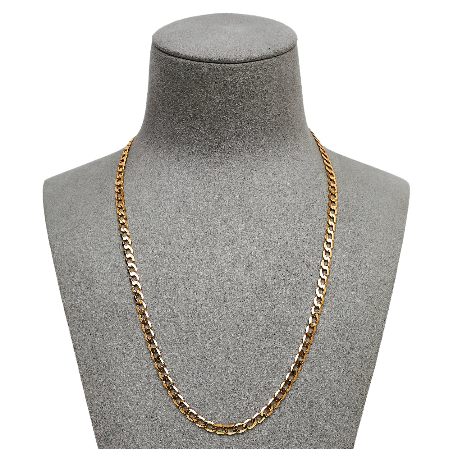 Pre-Owned 9ct Gold Curb Chain Necklace 18 Inch