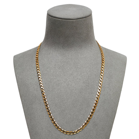 Pre-Owned 9ct Gold Curb Chain Necklace 18 Inch