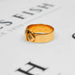 Pre-Owned 18ct Gold & Diamond Buckle Ring Size Q