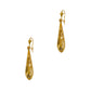 Pre-Owned 9ct Gold Patterned Bomber Drop Earrings
