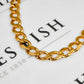 Pre-Owned 9ct Gold Mens Curb Chain Bracelet 10 Inch