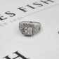 Pre-Owned 14ct Gold Princess Cut Diamond Centre Cluster Ring