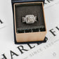 Pre-Owned 14ct Gold Princess Cut Diamond Centre Cluster Ring