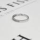 Pre-Owned 9ct White Gold & Diamond Half Eternity Ring Size O