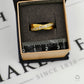 Pre-Owned 9ct Gold Diamond Crossover Ring Size L.5