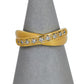 Pre-Owned 9ct Gold Diamond Crossover Ring Size L.5