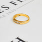 Pre-Owned 9ct Gold 10 CZ Band Ring Size Q