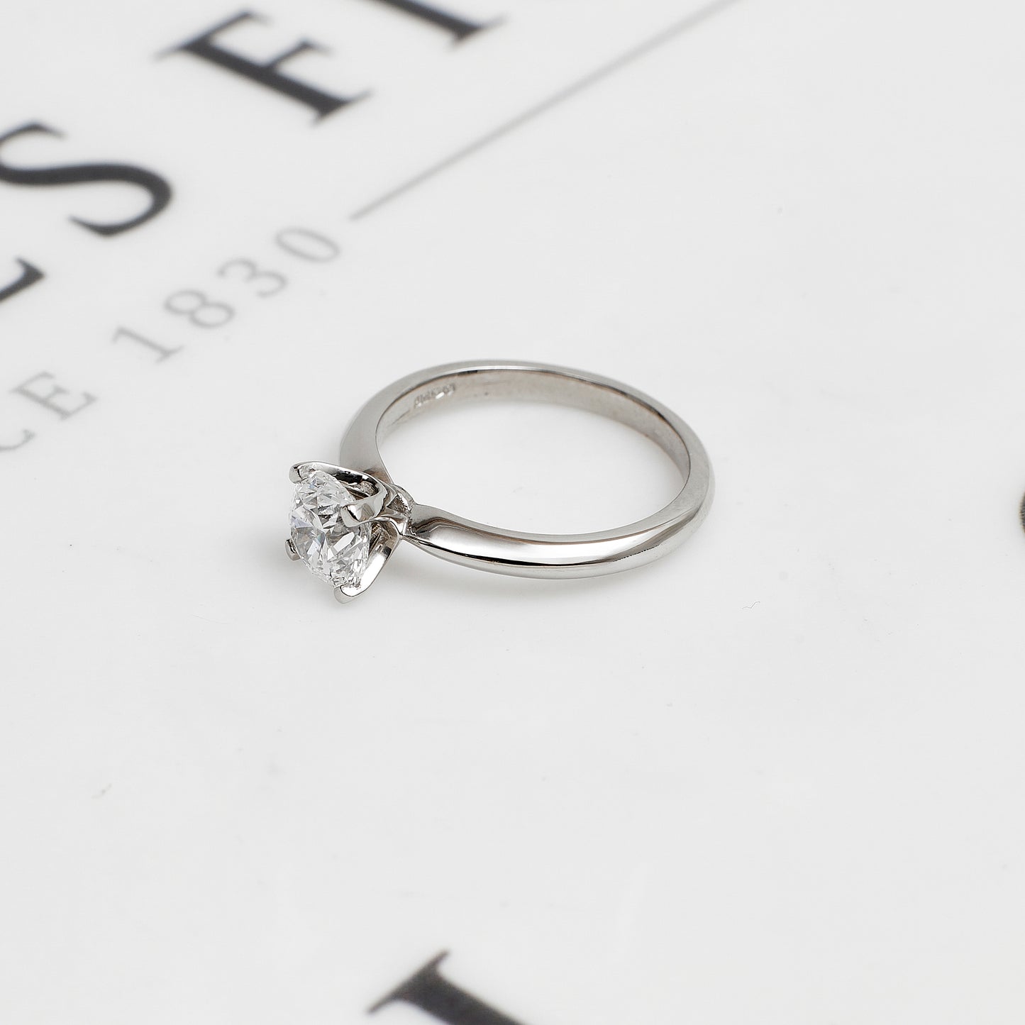 Pre-Owned Platinum Solitaire GIA Diamond Ring Size L