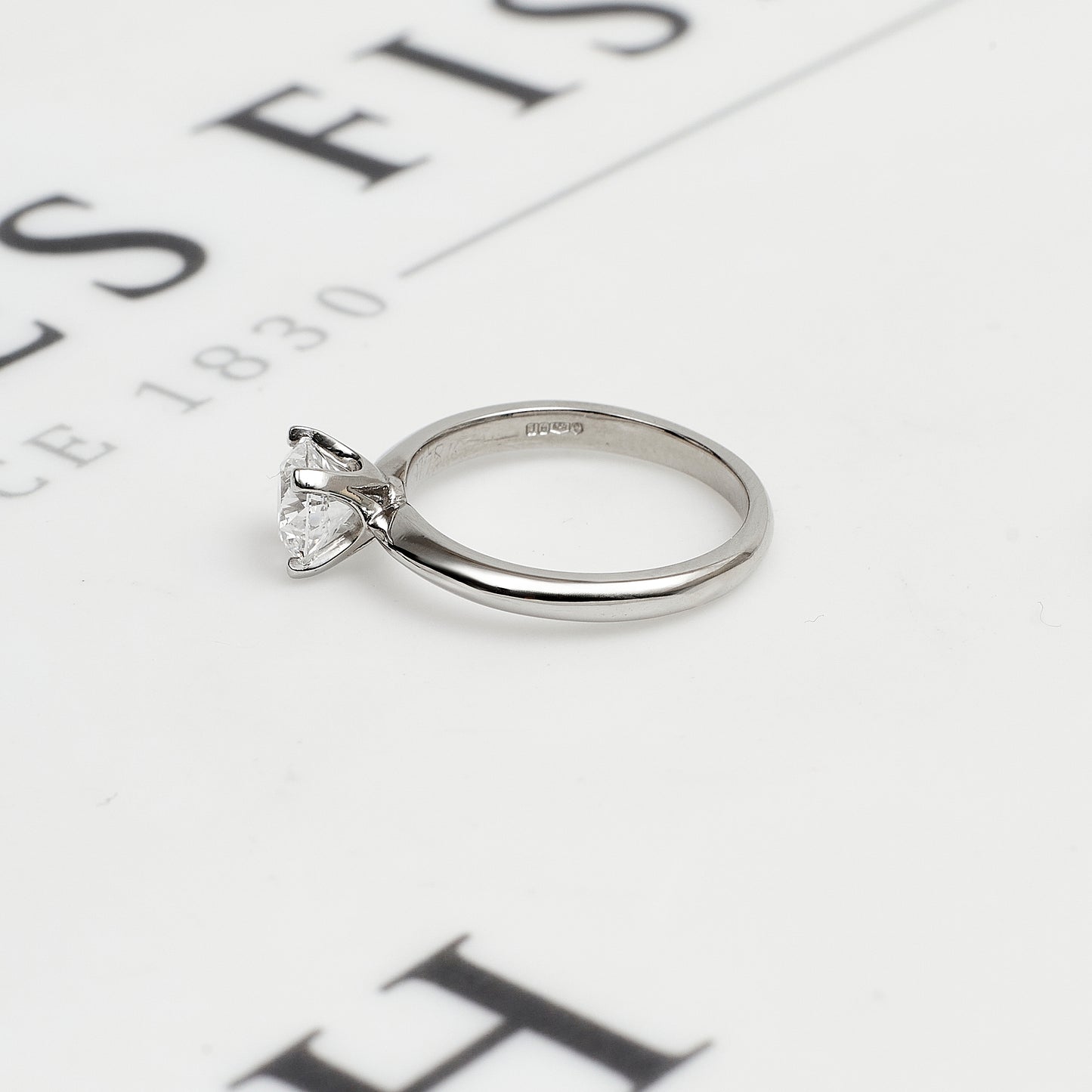 Pre-Owned Platinum Solitaire GIA Diamond Ring Size L