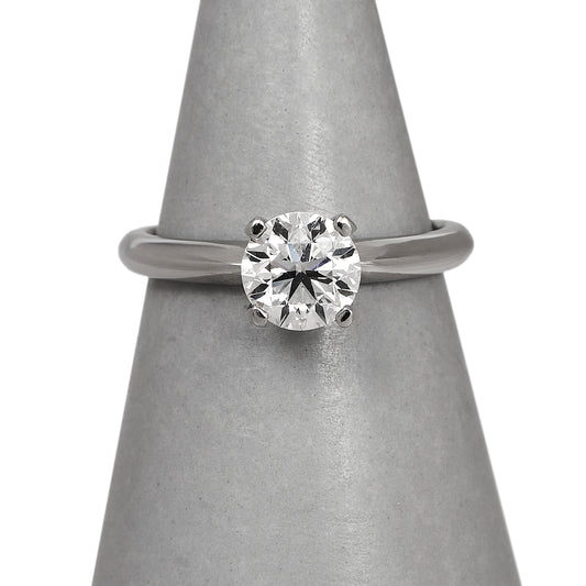 Pre-Owned Platinum Solitaire GIA Diamond Ring Size L