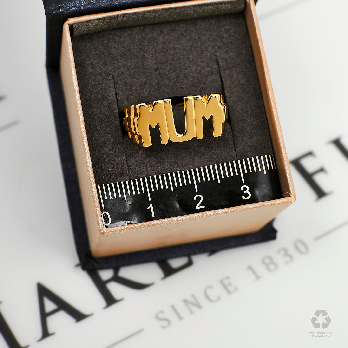 Pre-Owned 9ct Gold MUM Ring Size P