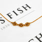 Pre-Owned 22ct Gold Box Link Chain & 3 Beads 7 Inch