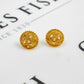 Pre-Owned 22ct Gold 4 CZ Round Stud Earrings
