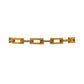 Pre-Owned 9ct Gold 2 Tone Rectangle Link Bracelet