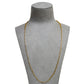 Pre-Owned 9ct Gold 2 Tone Figaro Chain Necklace 24 Inch
