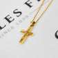 Pre-Owned 14ct Gold 2 Tone Crucifix Pendant