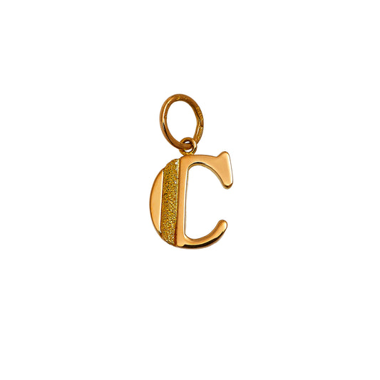 Pre-Owned 22ct Gold C Initial Pendant