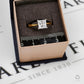 Pre-Owned 18ct Gold Square CZ Dress Ring Size T