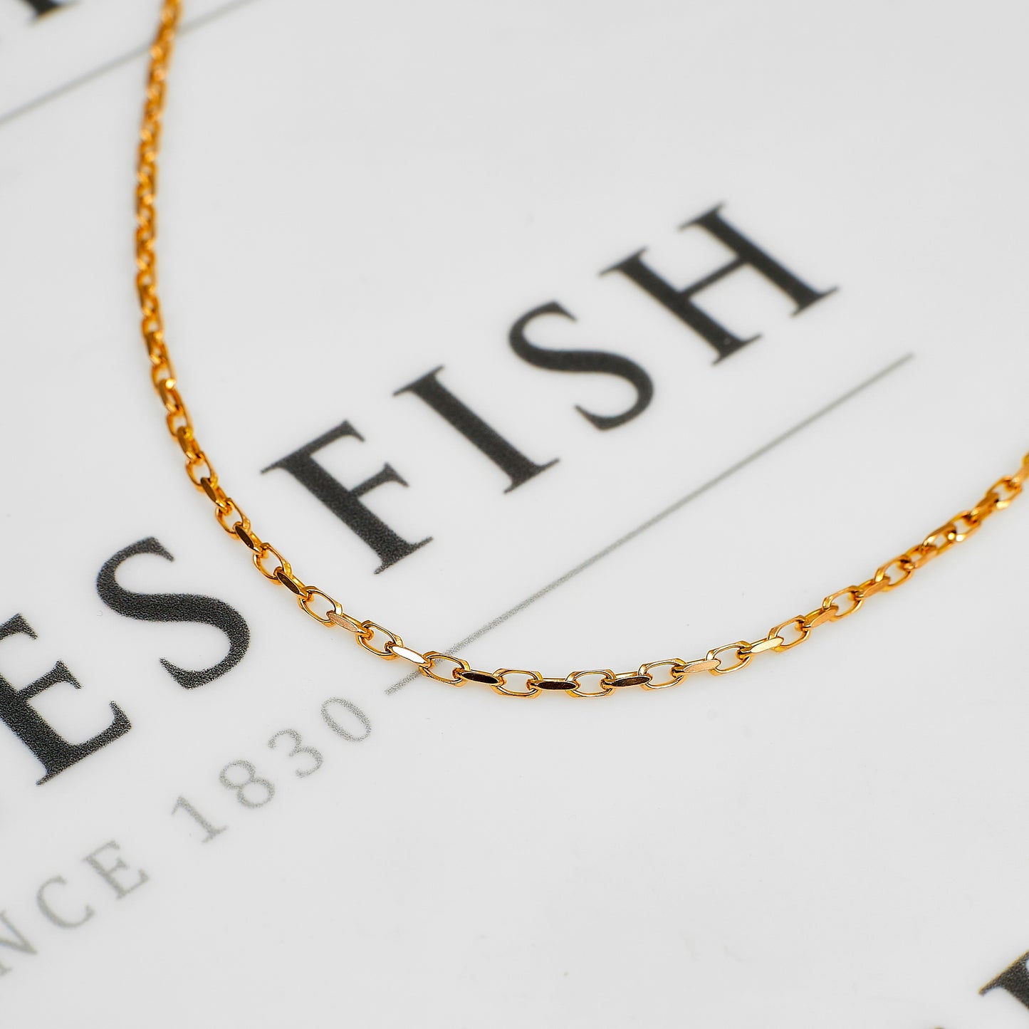 Pre-Owned 9ct Gold Belcher Chain Necklace 24 Inch