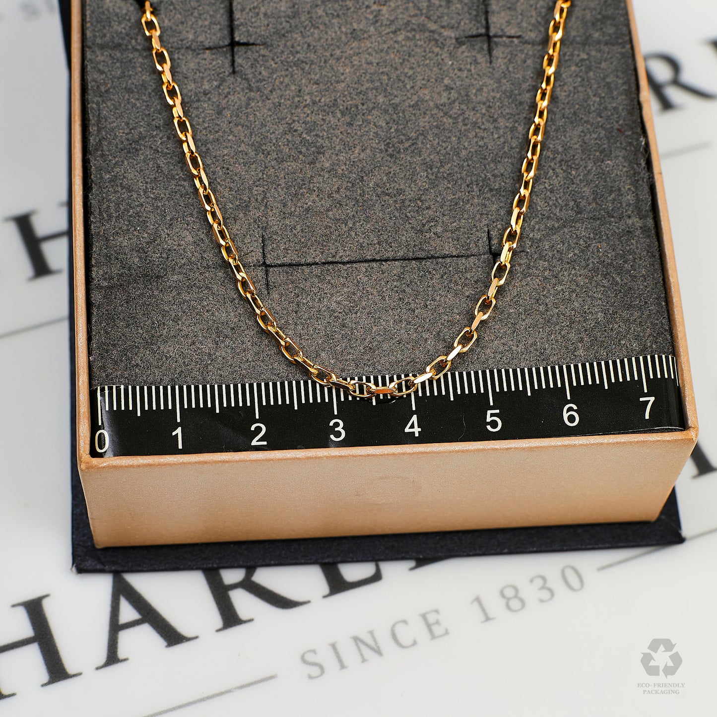 Pre-Owned 9ct Gold Belcher Chain Necklace 24 Inch