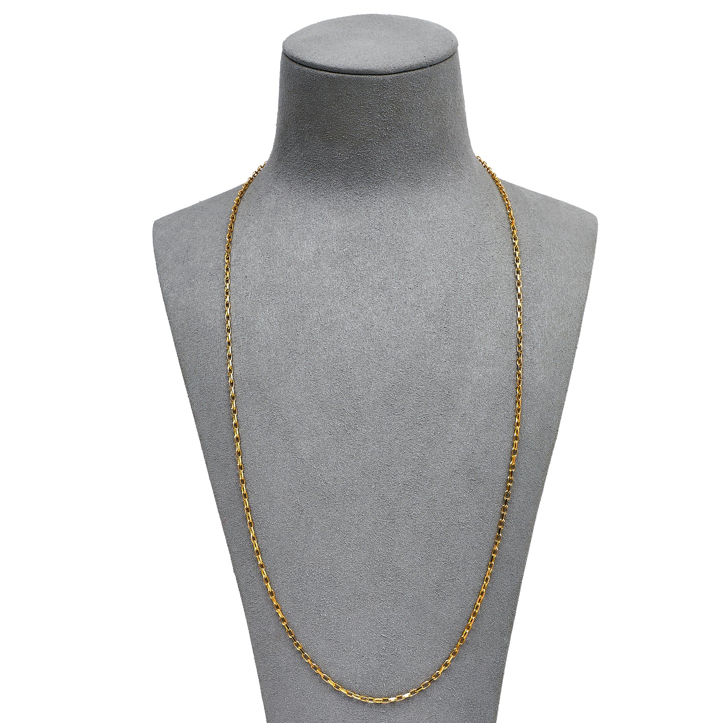 Pre-Owned 9ct Gold Belcher Chain Necklace 24 Inch