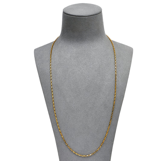 Pre-Owned 9ct Gold Belcher Chain Necklace 24 Inch