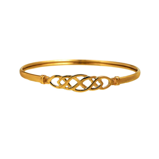 Pre-Owned 9ct Gold Celtic Plait Bangle