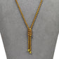 Pre-Owned 9ct Gold Rope Necklace & Tassel 16 Inch