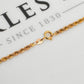 Pre-Owned 9ct Gold Rope Necklace & Tassel 16 Inch