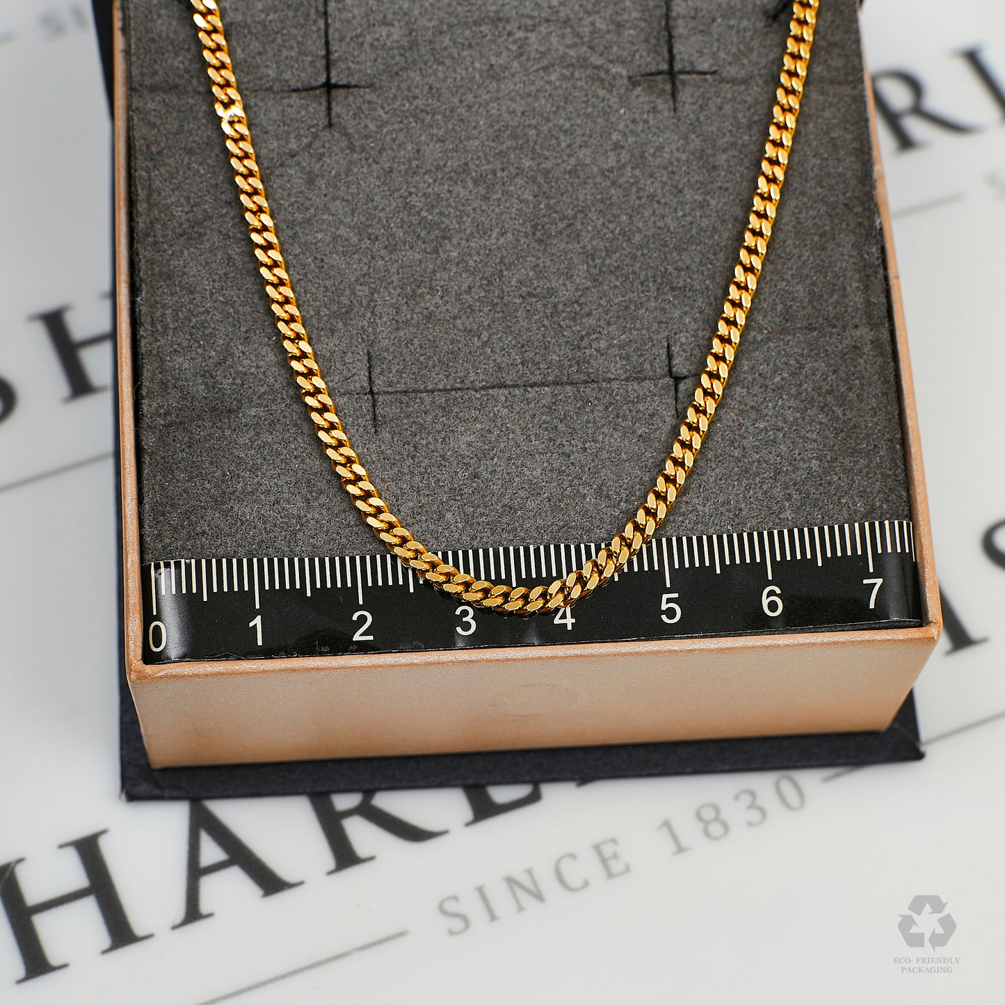 Pre-Owned 9ct Gold 3mm Curb Chain Necklace 20 Inch