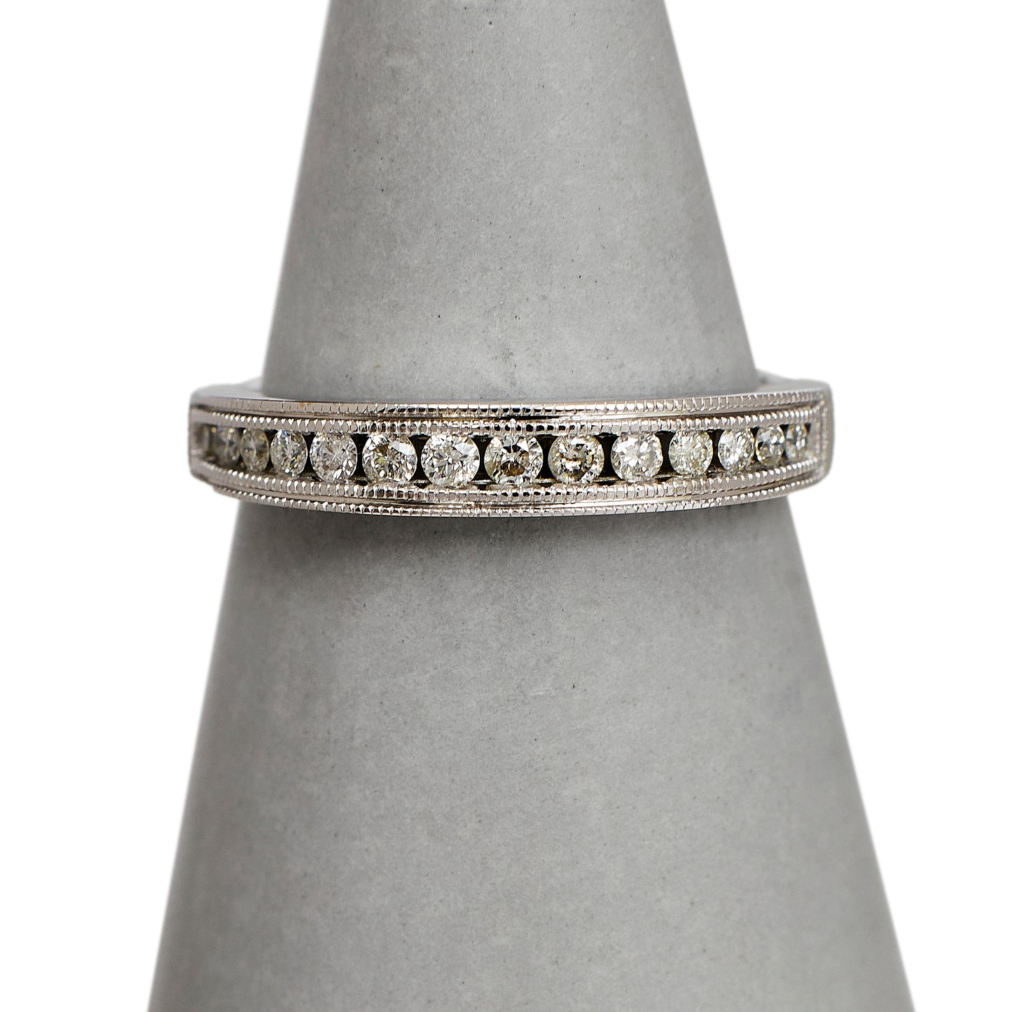 Pre-Owned 18ct White Gold & 14 Diamond Half Eternity Ring