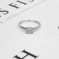 Pre-Owned 18ct White Gold Square 9 Diamond Ring Size O.5
