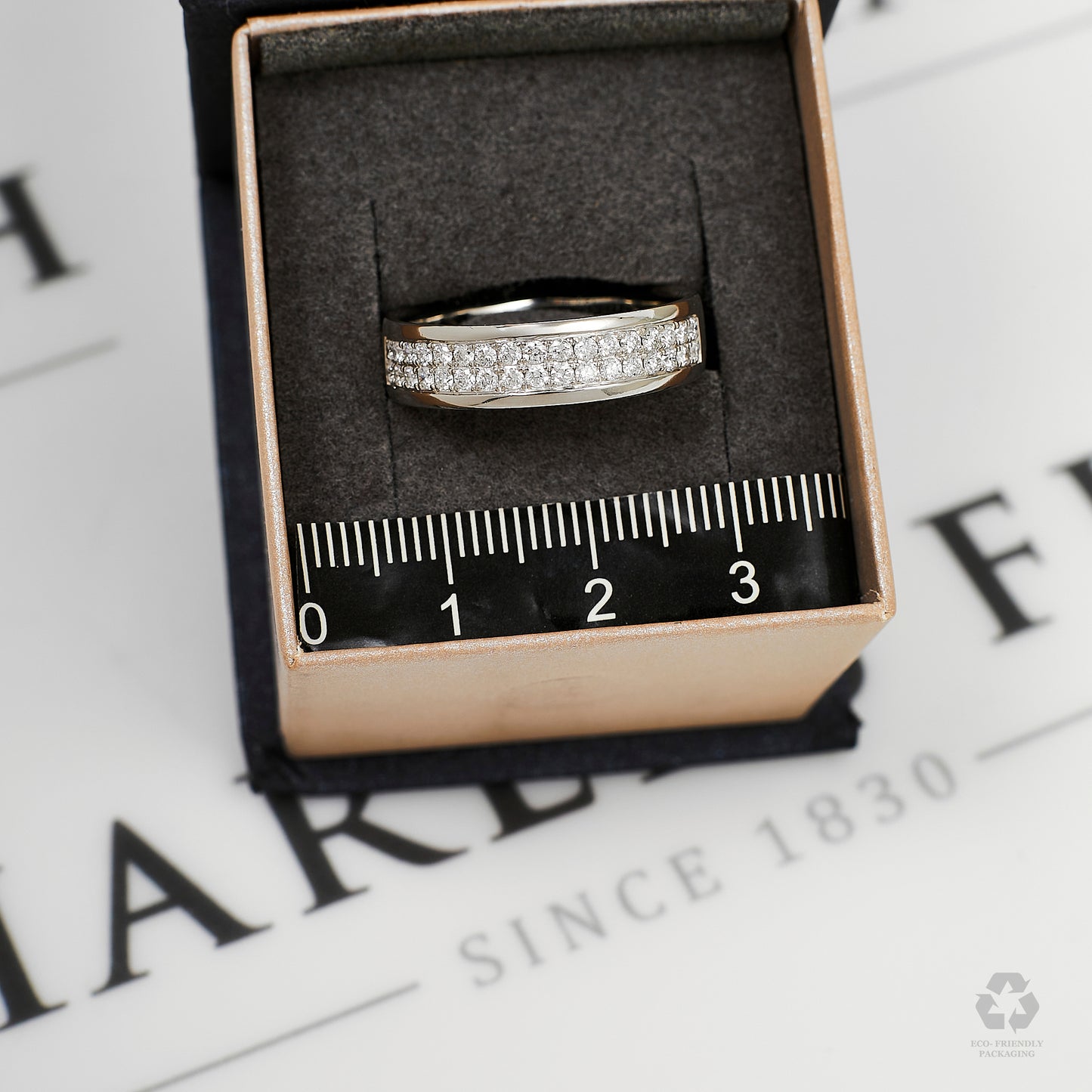 Pre-Owned Platinum & Diamond Band Ring Size R.5