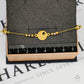 Pre-Owned 14ct Gold Belcher Chain Bracelet & CZ Beads