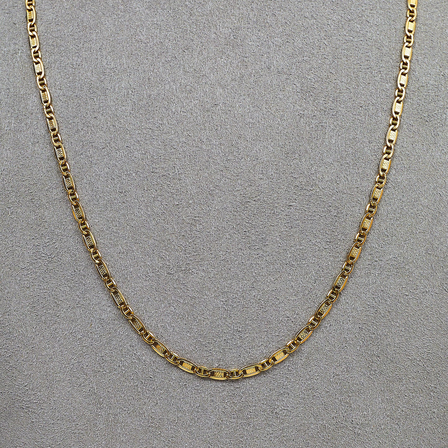 Pre-Owned 14ct Gold Anchor Link Necklace 18 Inch