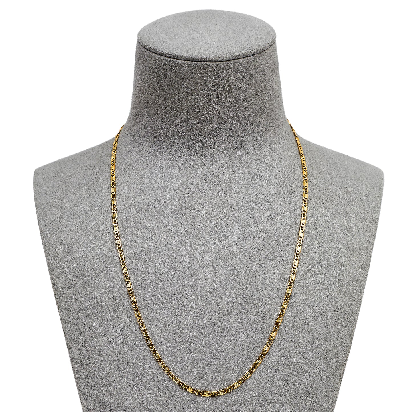 Pre-Owned 14ct Gold Anchor Link Necklace 18 Inch