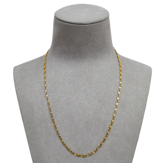 Pre-Owned 14ct Gold Anchor Link Necklace 18 Inch