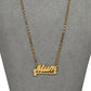 Pre-Owned 9ct Gold MUM Pendant Necklace 18 Inch