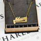 Pre-Owned 9ct Gold MUM Pendant Necklace 18 Inch