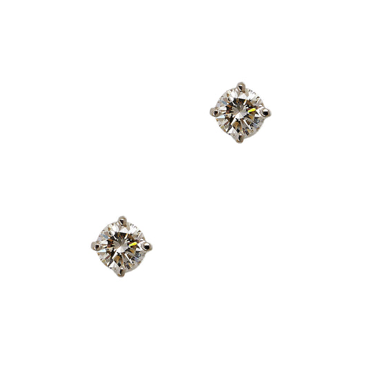 Pre-Owned 14ct Gold Diamond Stud Earrings