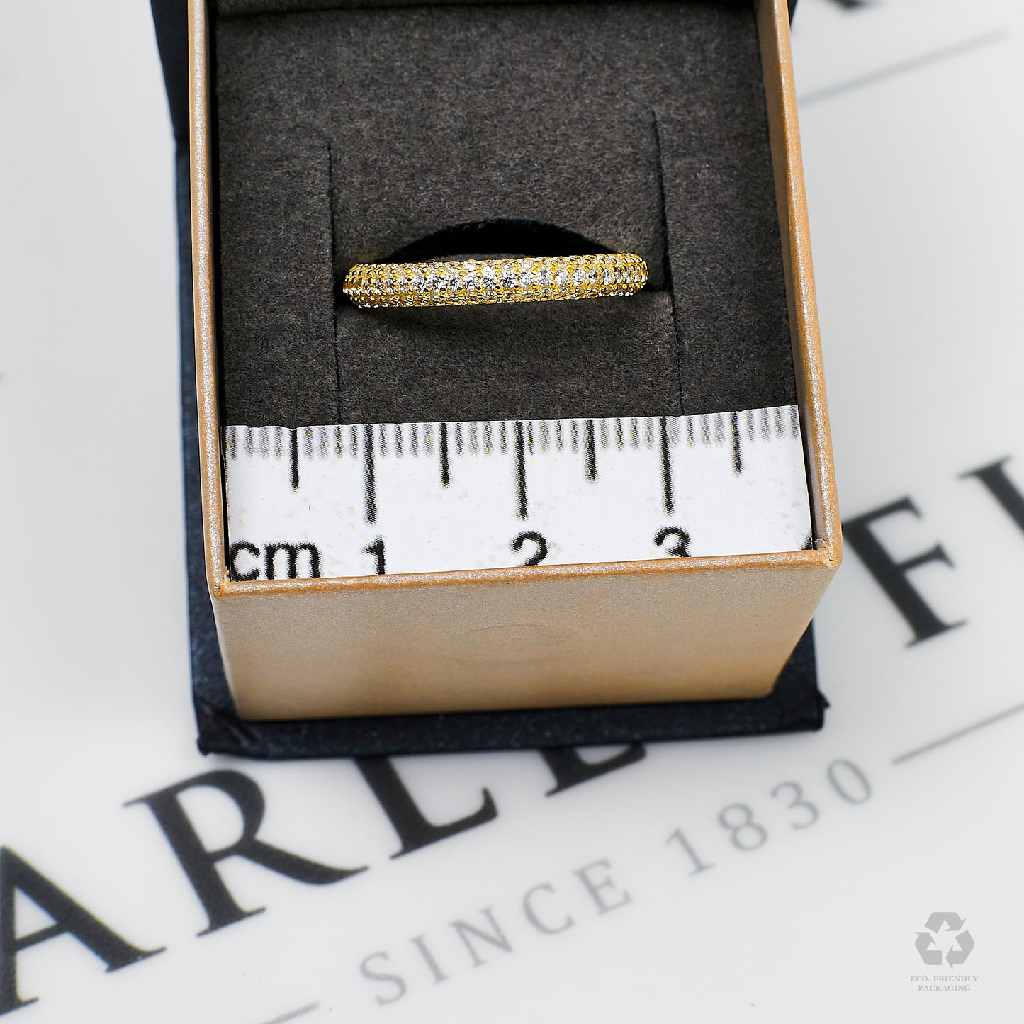 Pre-Owned 14ct Gold CZ Dress Ring Size N