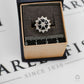 Pre-Owned 9ct Gold Sapphire & Diamond Cluster Ring Size J.5