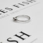 Pre-Owned 9ct White Gold & Diamond Twist Ring Size N
