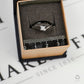 Pre-Owned 9ct White Gold & Diamond Twist Ring Size N