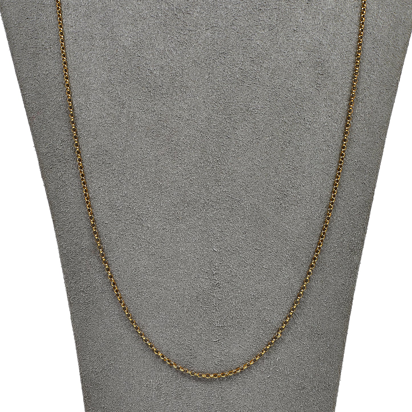 Pre-Owned 9ct Gold Belcher Chain Necklace 24 Inch
